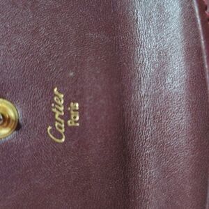 Cartier Burgundy Leather Women's Bag